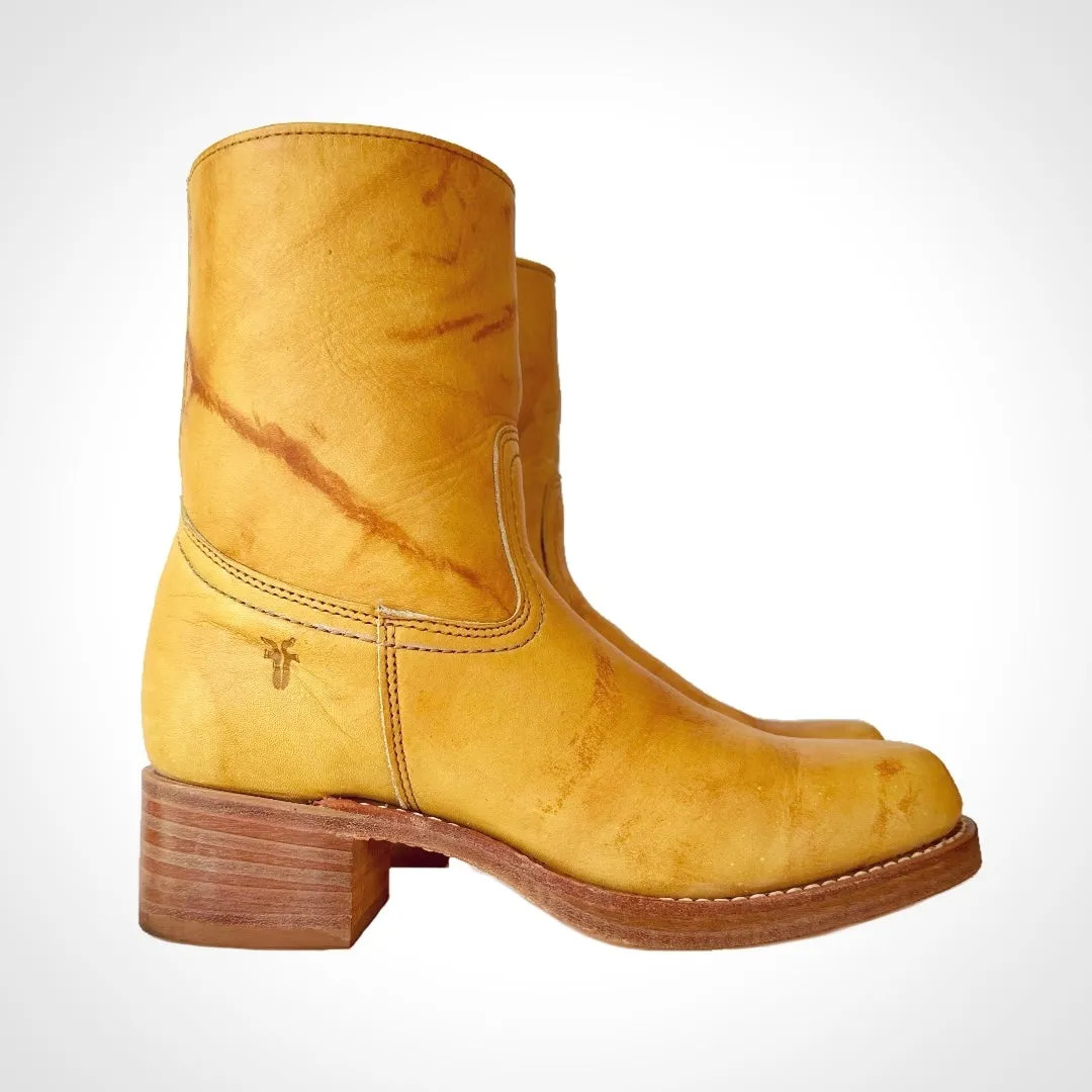 FRYE Campus Banana Short Zip Ankle Bootie Boots