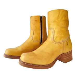FRYE Campus Banana Short Zip Ankle Bootie Boots