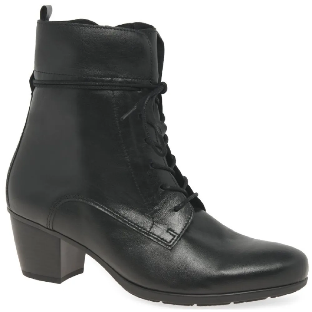 Gabor Easton Black Ankle Boots