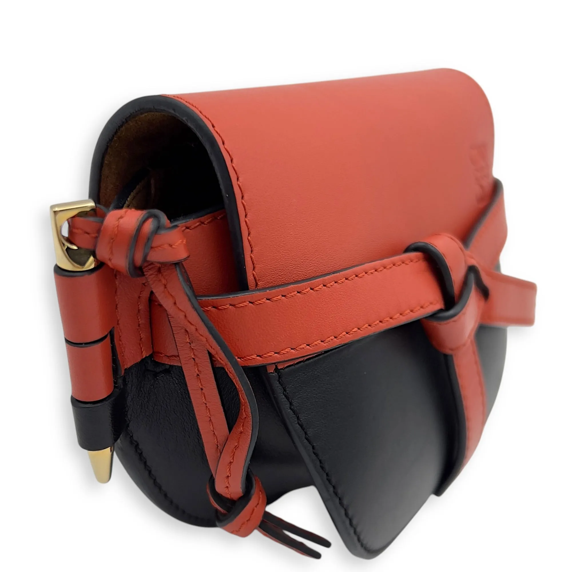 Gate Mini Multi-colour Crossbody Bag in Calfskin, Gold hardware