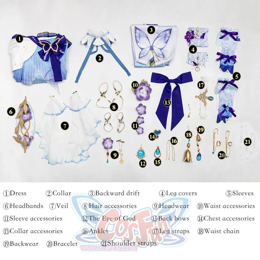 Genshin Impact Nilou Cosplay Costume Breeze of Sabaa Outfit C09115 AA