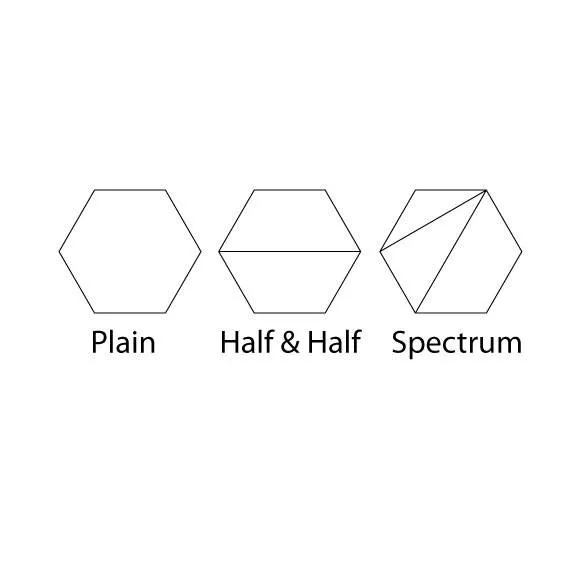 Geo Spectrum Duo Charms - 5 Pair Set