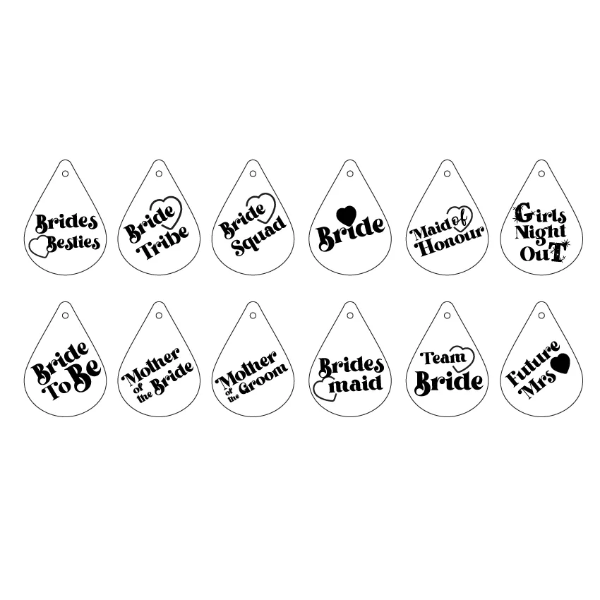 Gettin Hitched - Batchelorette  Party Charms