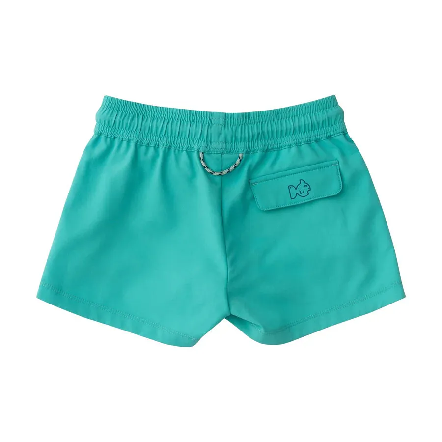 GIRLS' BEACH CRUISER SHORT IN ATLANTIS GREEN