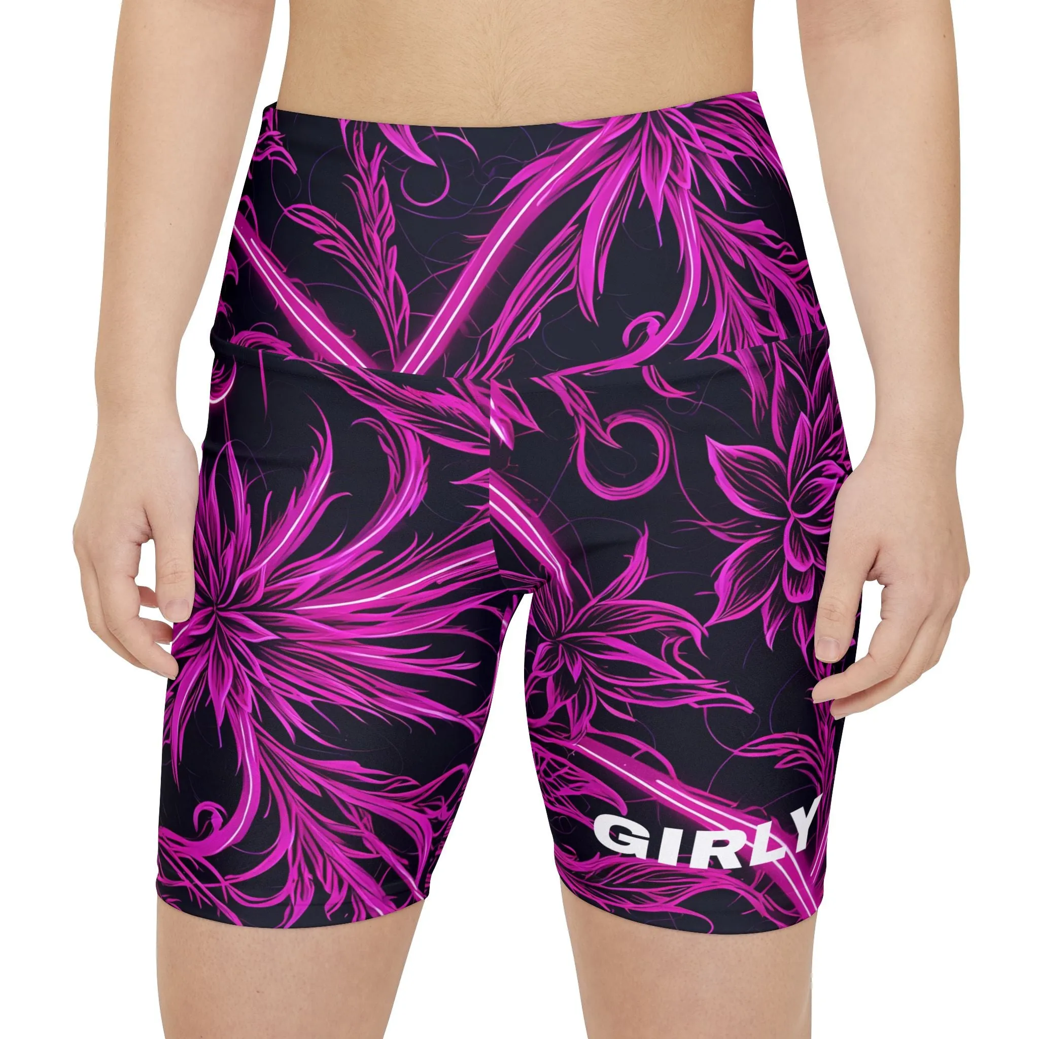 Girly Girl. Women's Biker Shorts - Graphic  Activewear