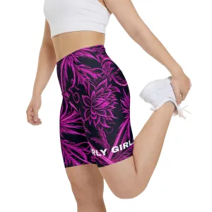 Girly Girl. Women's Biker Shorts - Graphic  Activewear