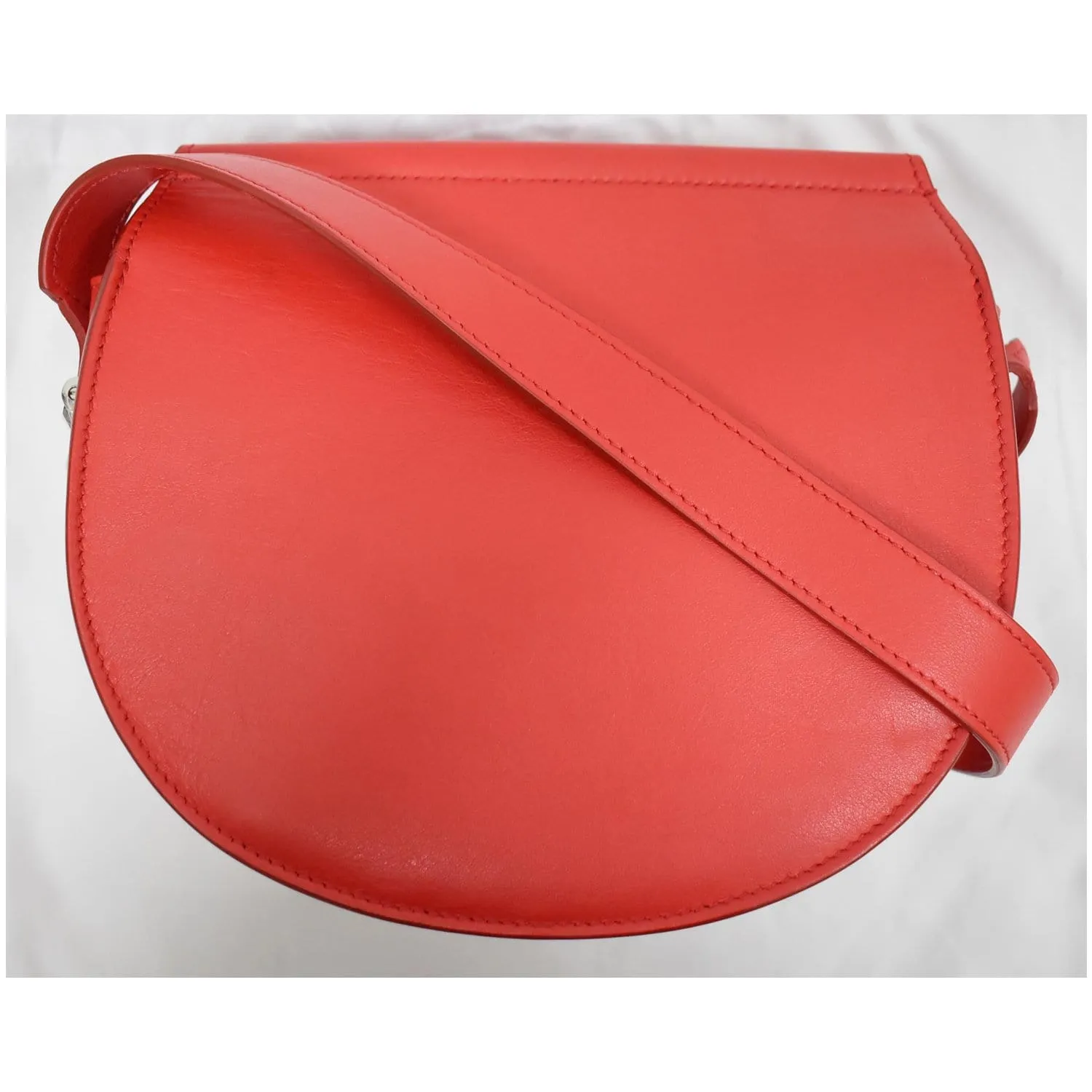 GIVENCHY Infinity Mini Leather Saddle Crossbody Bag Red