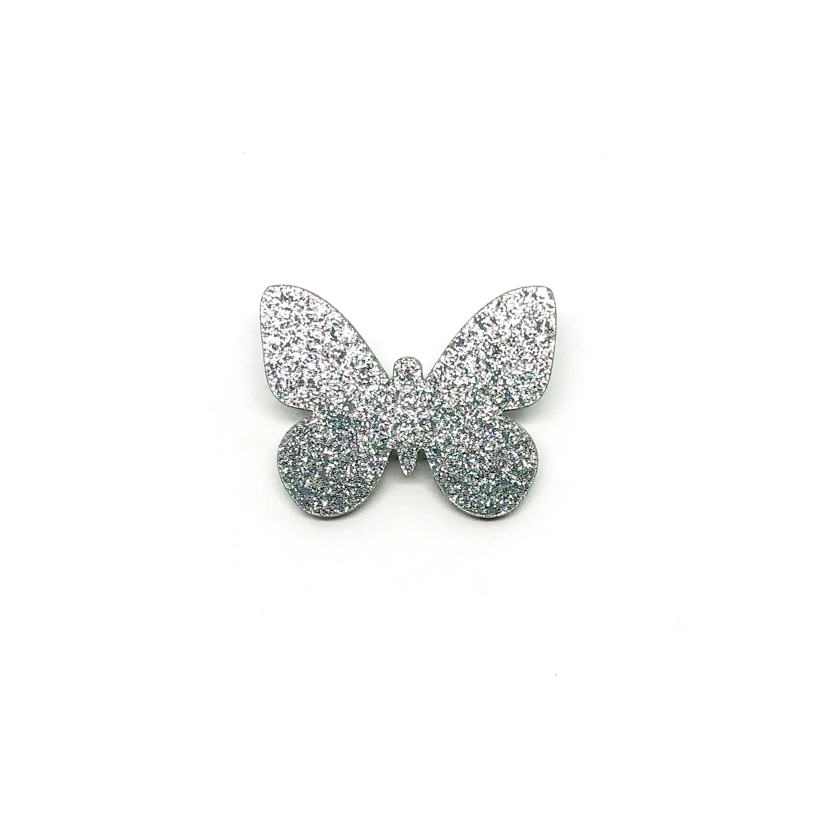 Glittery Butterfly Laser Cut Acrylic Brooch Pin - LM