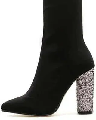 GLOW UP Sparkly Ankle Boots