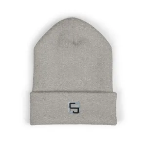 Gray CJ8 Logo-Classic Cuffed Beanie (Embroidery)-CJ8