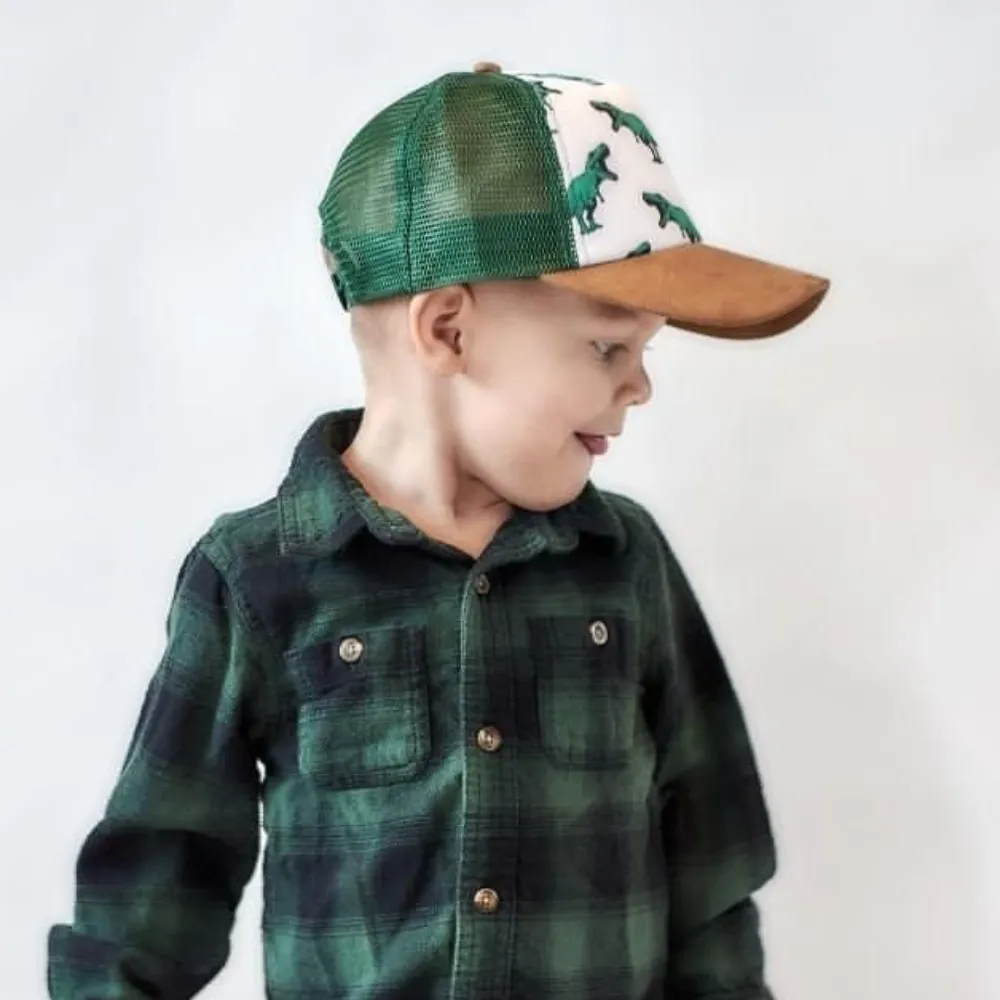 Green Dinosaur Cap