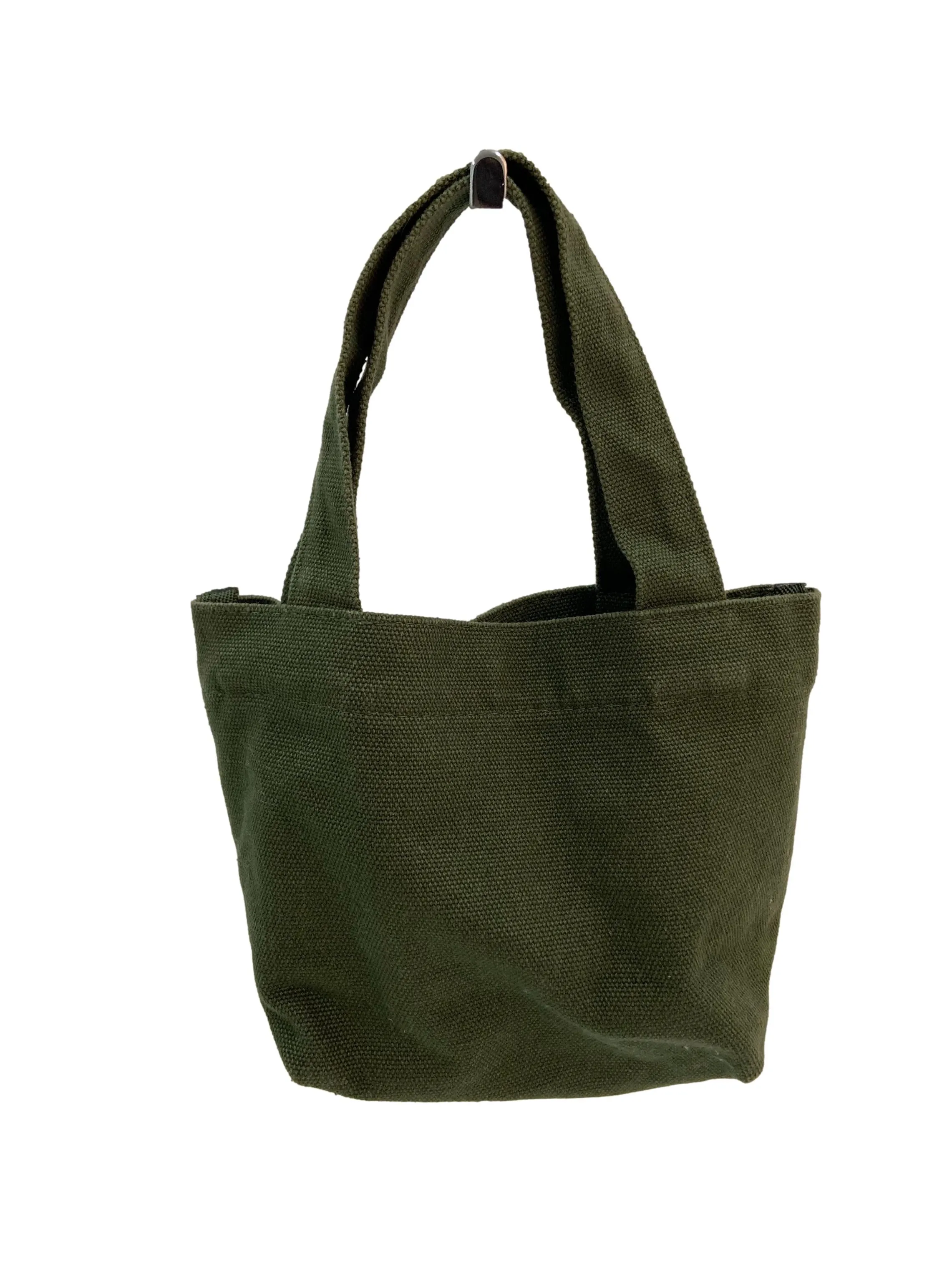 Green Mini Canvas Tote Sling Bag