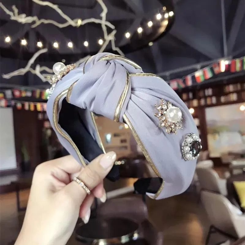 Grey Plastic Motif Galaxy Hairband