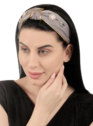 Grey Plastic Motif Galaxy Hairband