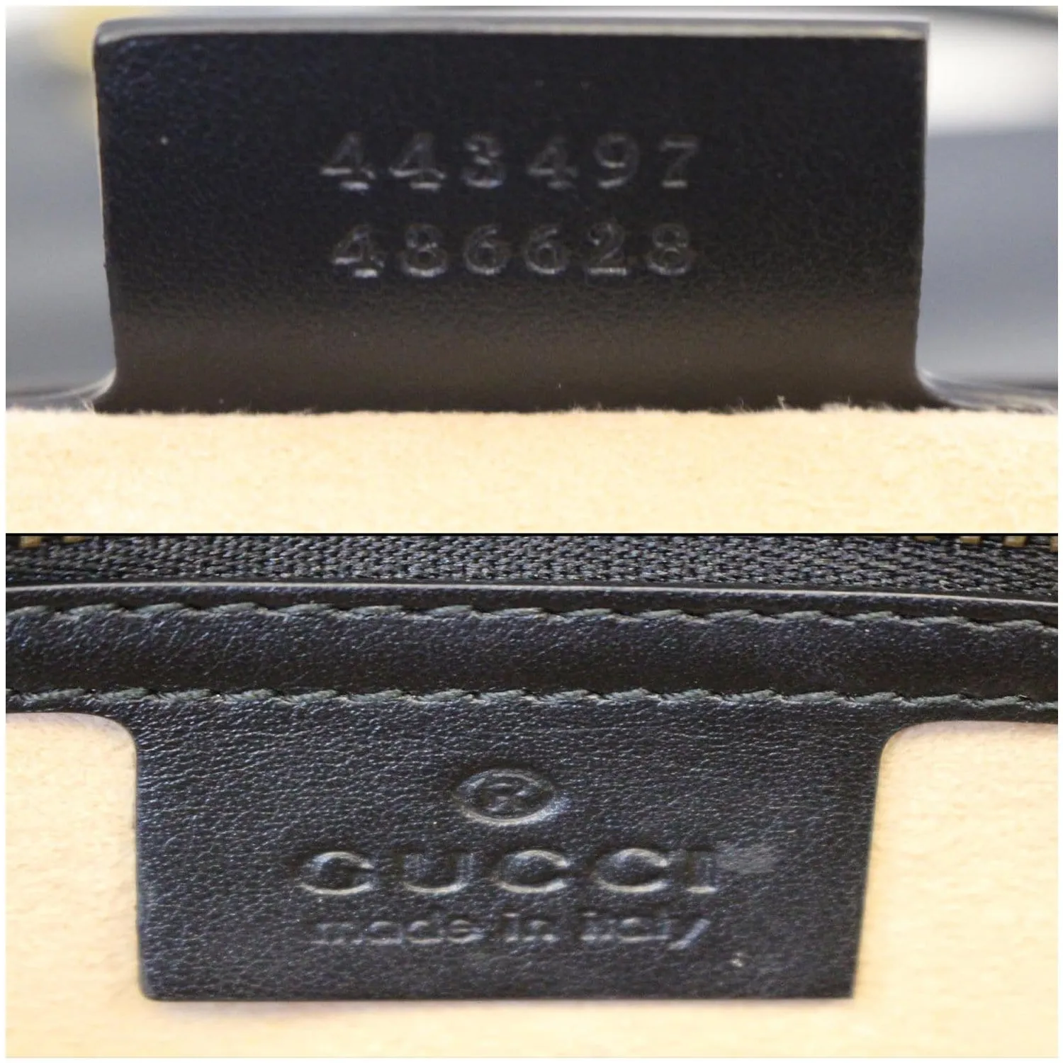 GUCCI GG Marmont Small Matelasse Leather Crossbody Bag Black