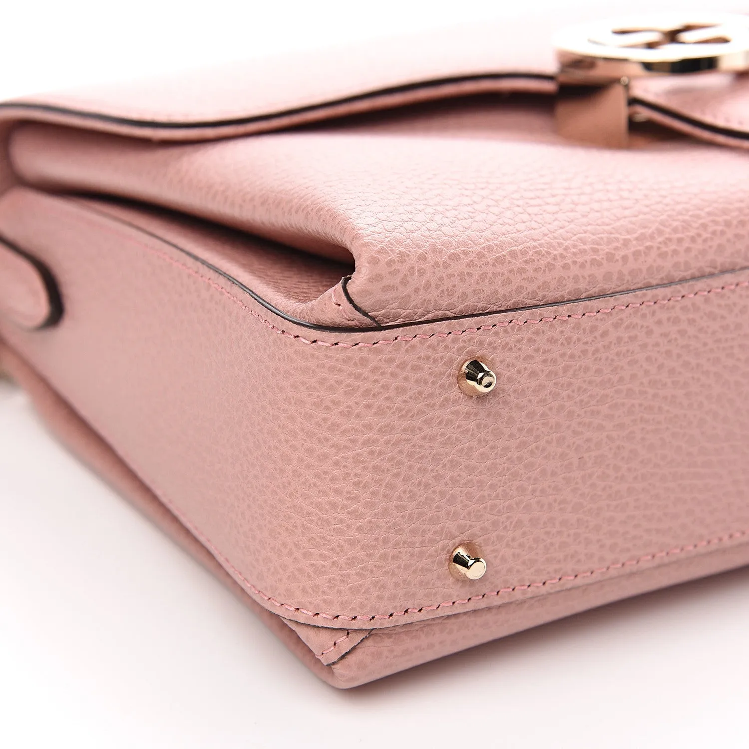 Gucci Large Top Handle Interlocking GG Crossbody in Soft Pink