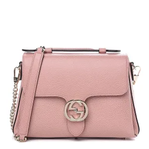 Gucci Large Top Handle Interlocking GG Crossbody in Soft Pink
