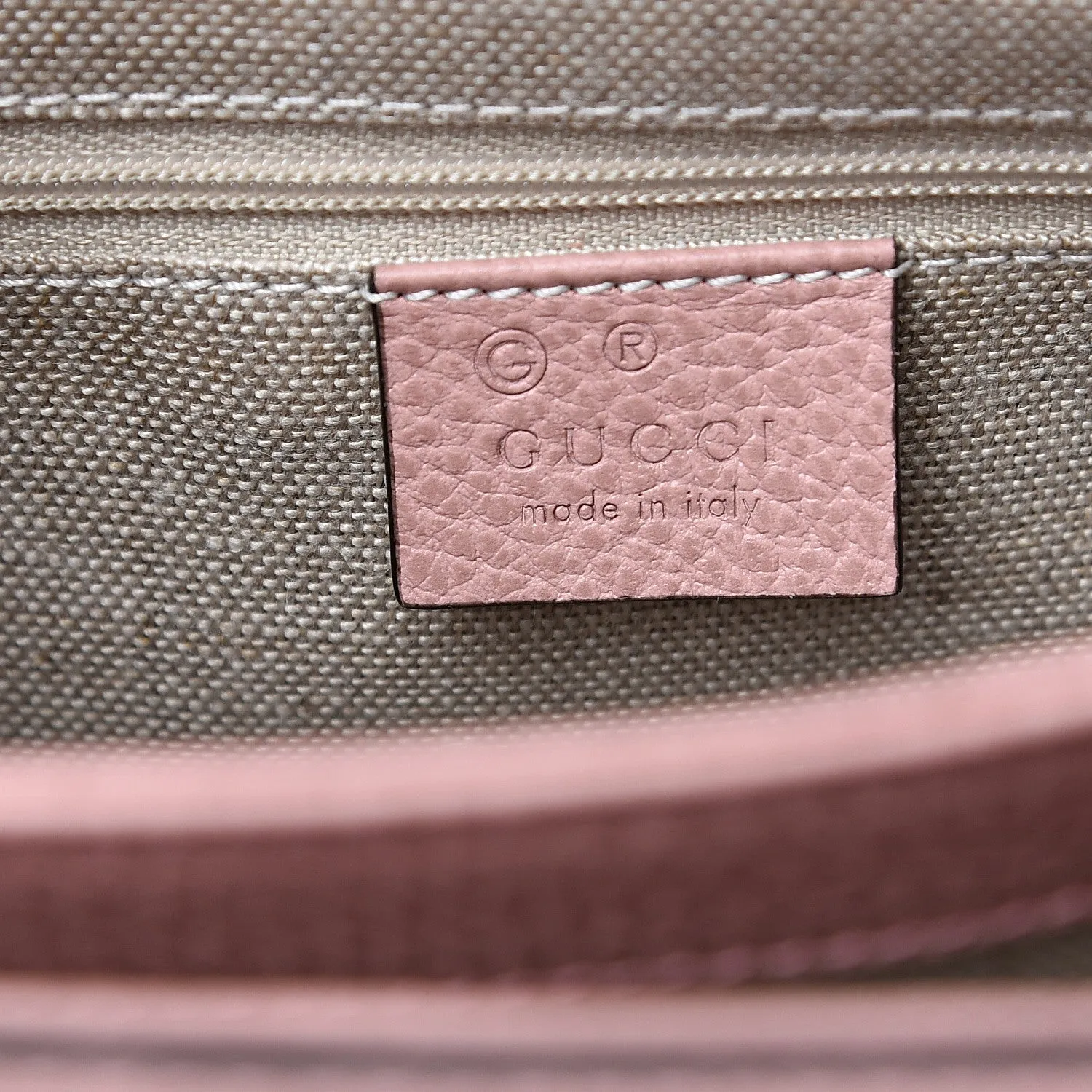 Gucci Large Top Handle Interlocking GG Crossbody in Soft Pink