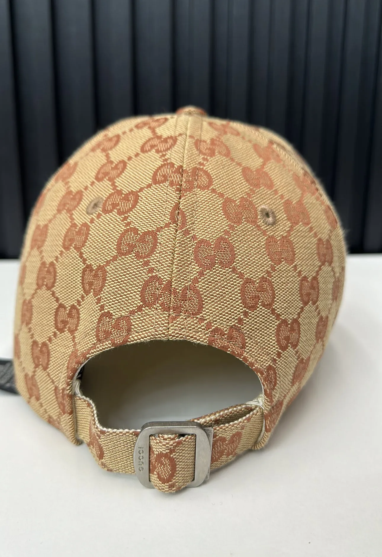 Gucci - Yankees Baseball Cap Monogram Canvas Beige Brown