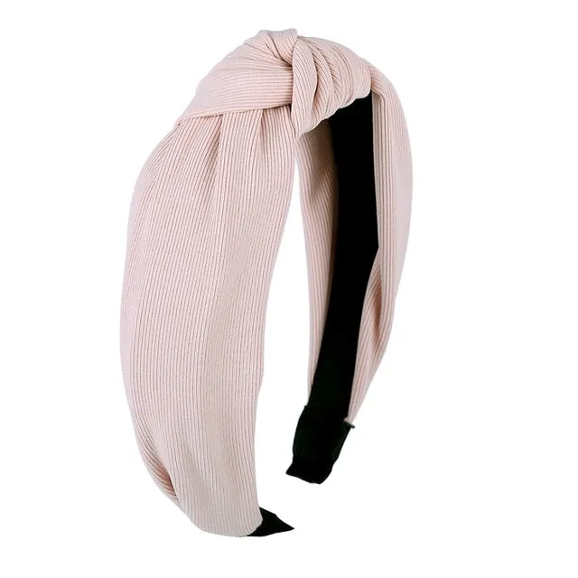 Haimeikang Solid Colors Hair  Knotted Hair Band for Women Headbands Hairbands Headwear 2018 New Arrival