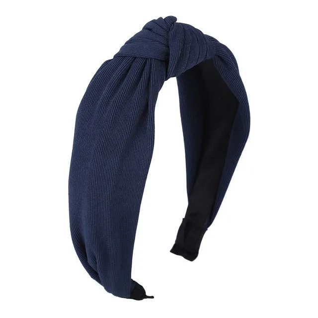 Haimeikang Solid Colors Hair  Knotted Hair Band for Women Headbands Hairbands Headwear 2018 New Arrival