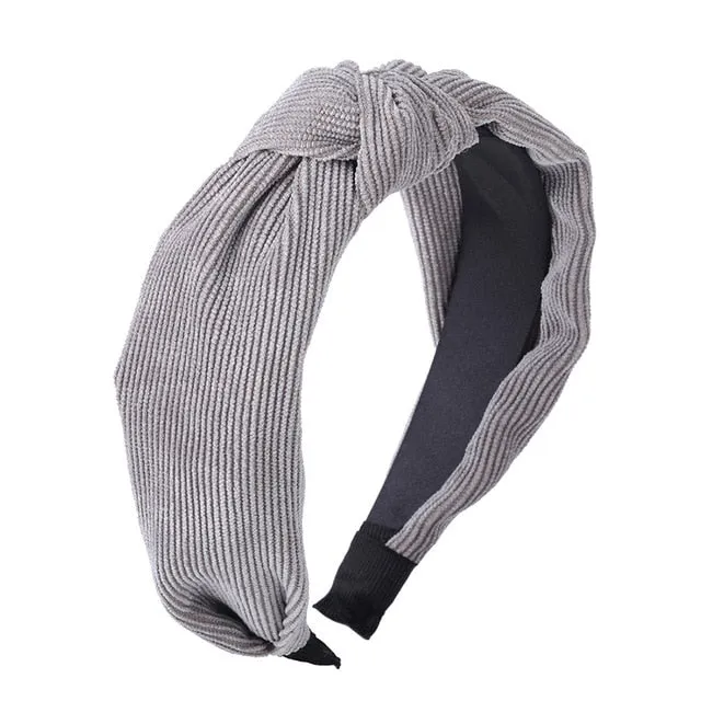 Haimeikang Solid Colors Hair  Knotted Hair Band for Women Headbands Hairbands Headwear 2018 New Arrival