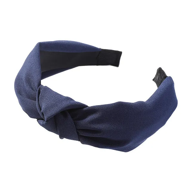 Haimeikang Solid Colors Hair  Knotted Hair Band for Women Headbands Hairbands Headwear 2018 New Arrival