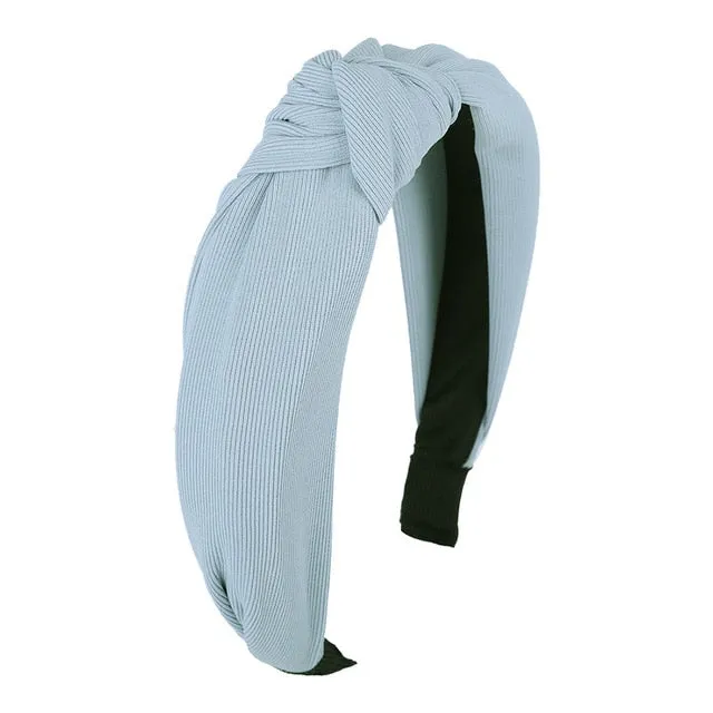 Haimeikang Solid Colors Hair  Knotted Hair Band for Women Headbands Hairbands Headwear 2018 New Arrival