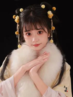 Hair Clips: Bright Snow