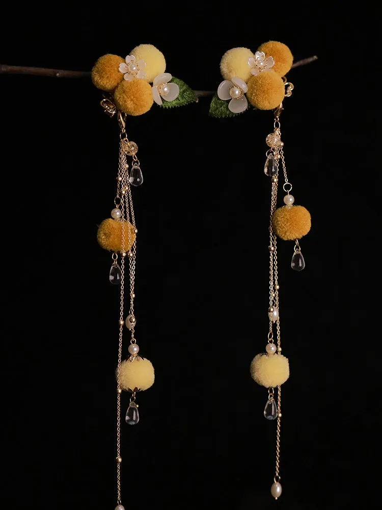 Hair Clips: Bright Snow