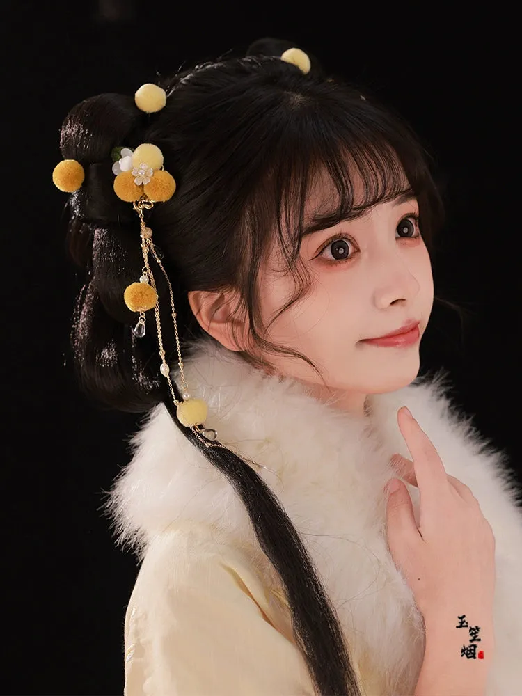 Hair Clips: Bright Snow