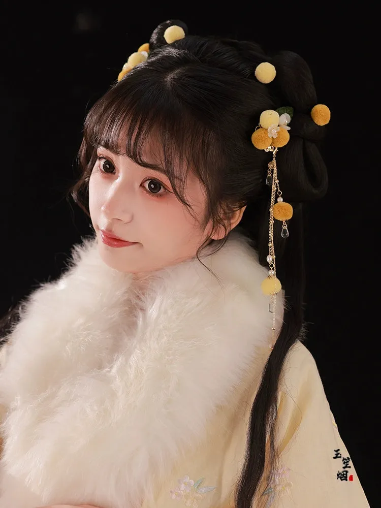 Hair Clips: Bright Snow
