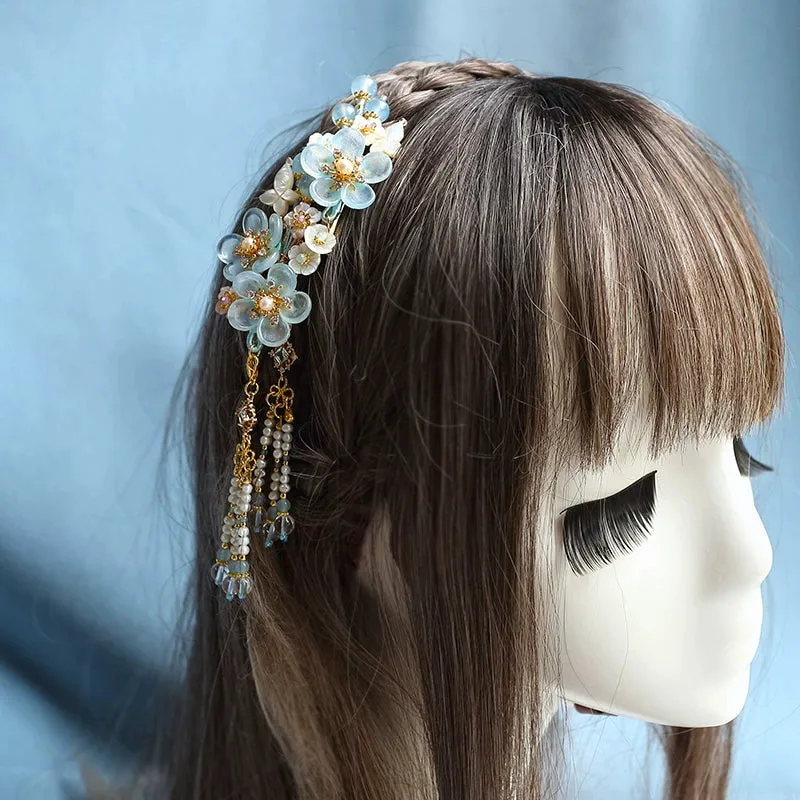 Hair Clips: Ice Flower