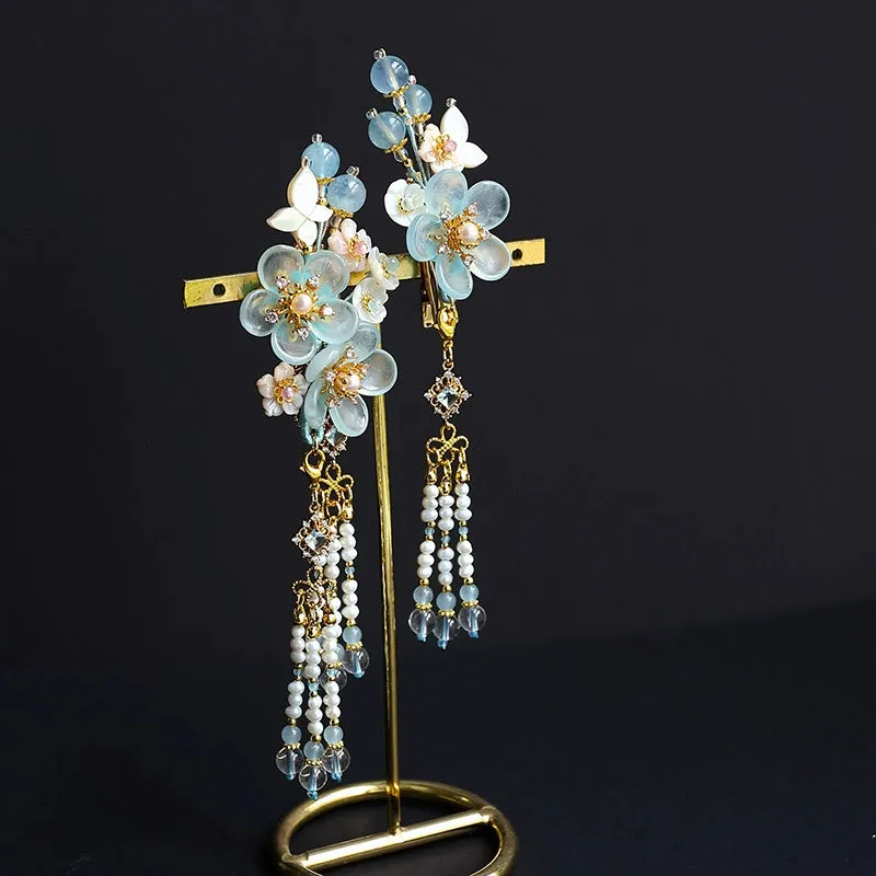 Hair Clips: Ice Flower