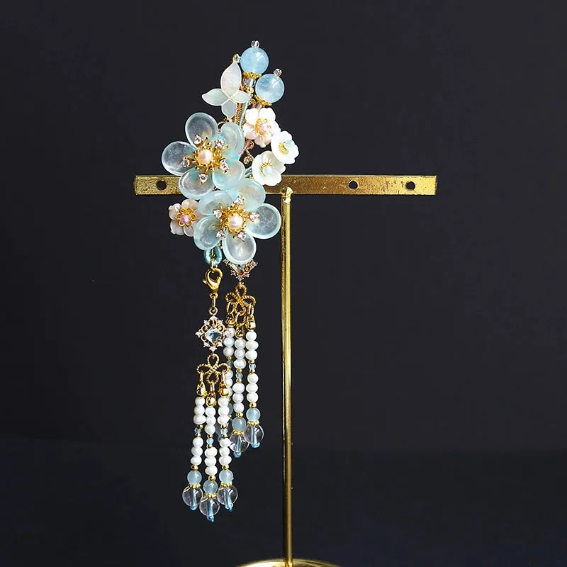 Hair Clips: Ice Flower