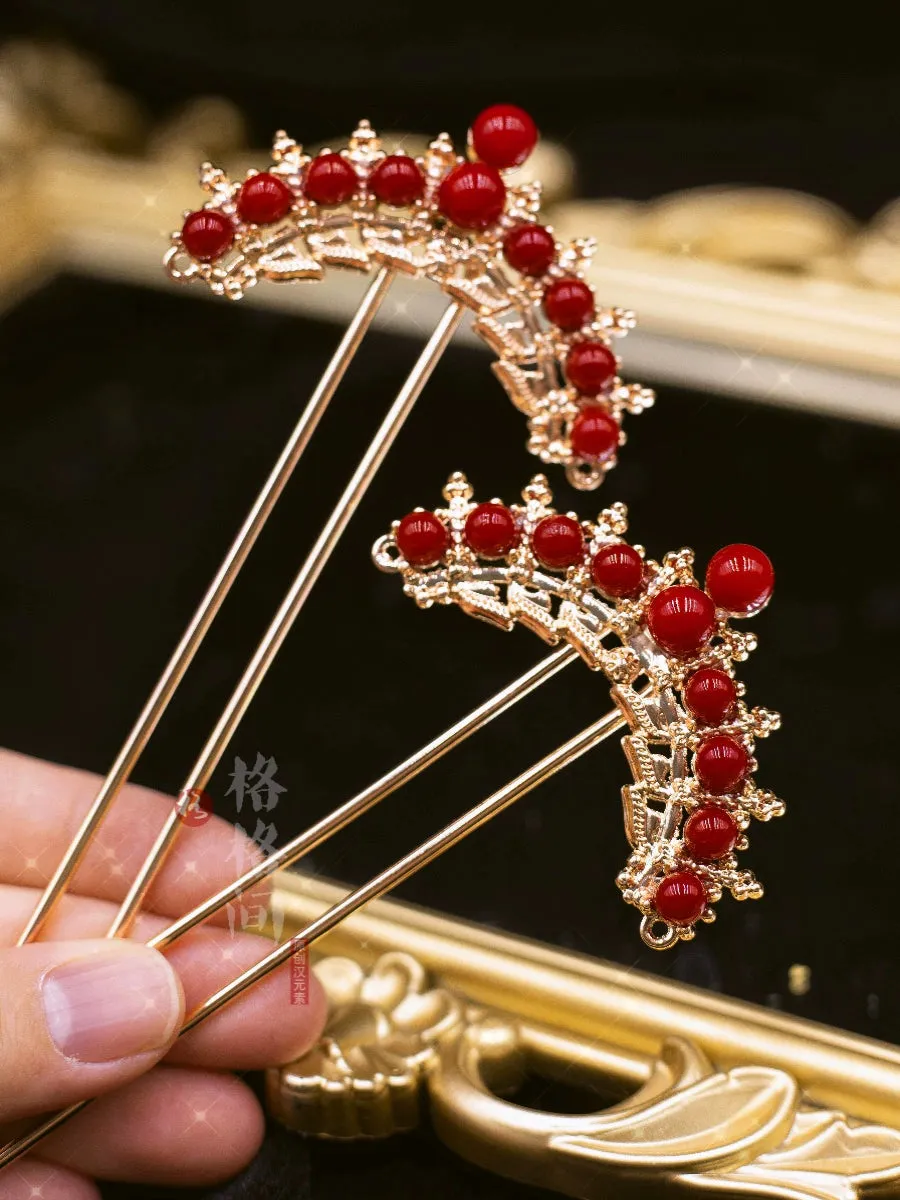 Hair Pins: Danxia