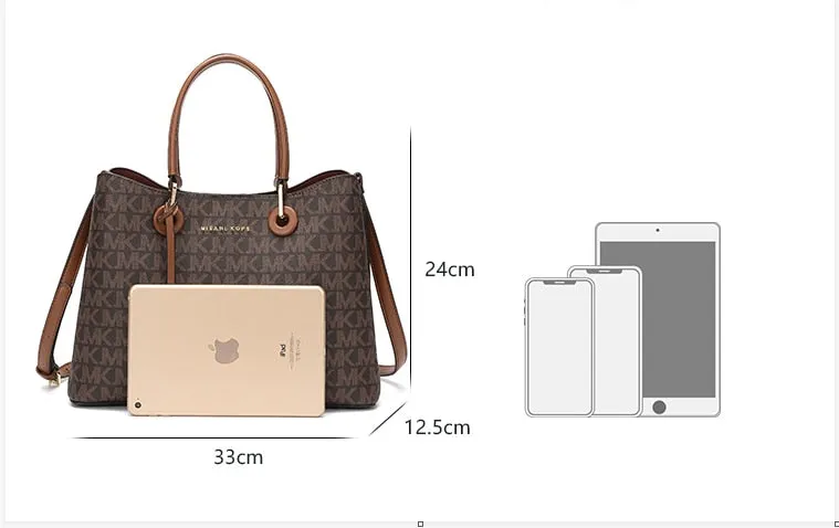 Handbag Women Shopper Shoulder  Large Size  Luxury Designer inspired Genuine Leather