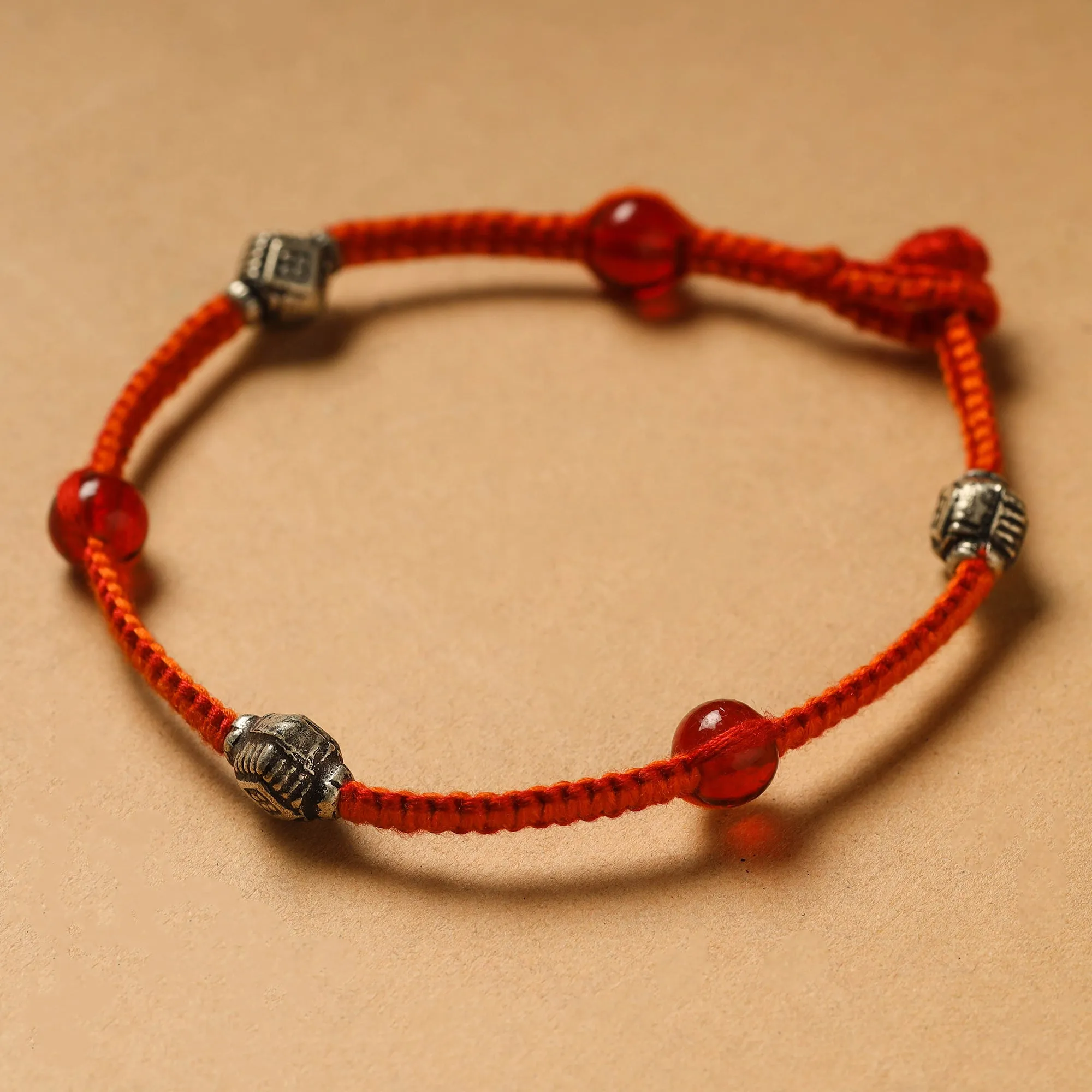 Handcrafted Patwa Thread & Beadwork Anklet 62