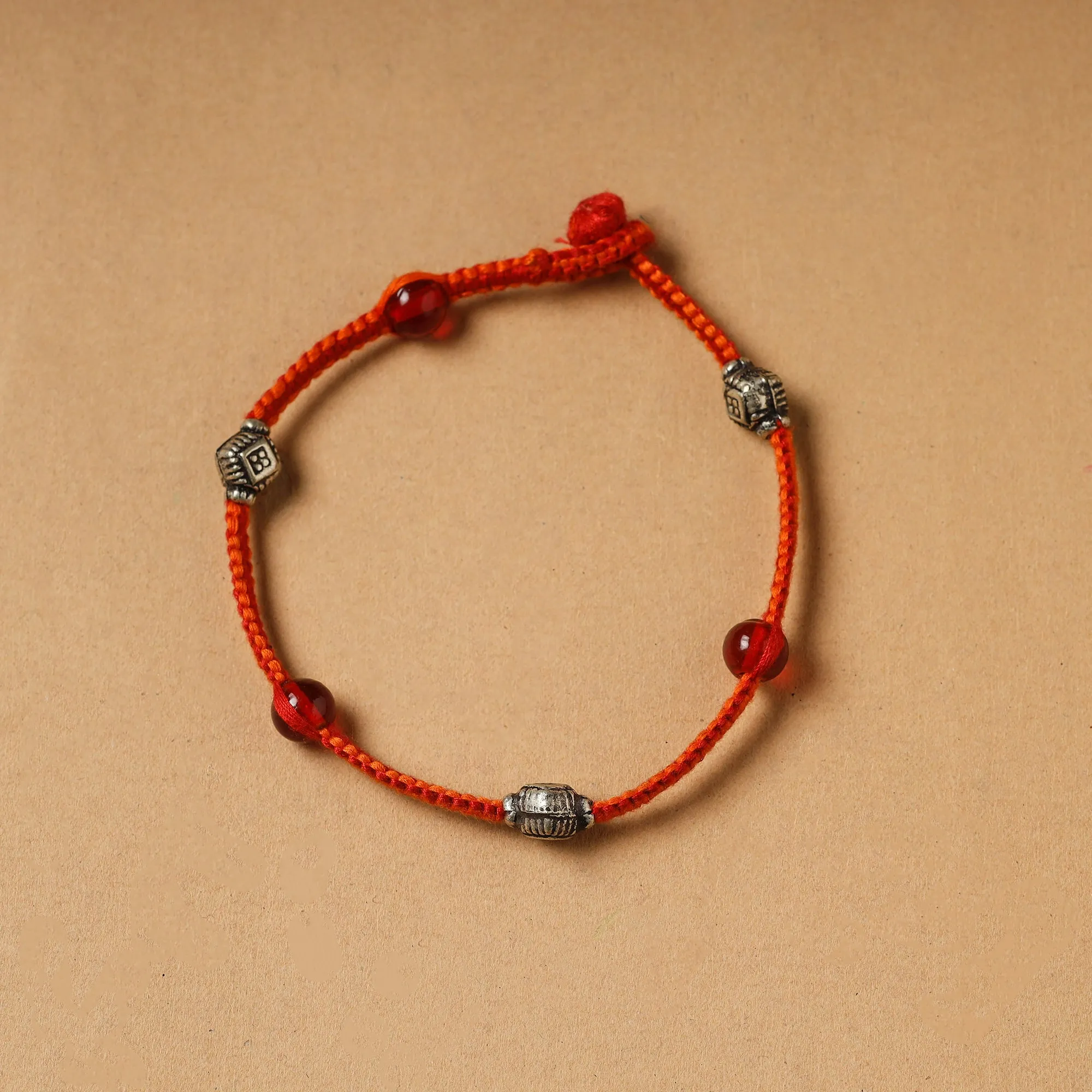 Handcrafted Patwa Thread & Beadwork Anklet 62