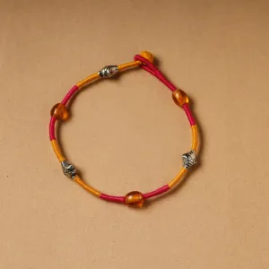 Handcrafted Patwa Thread & Beadwork Anklet 64