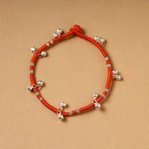 Handcrafted Patwa Thread & Ghungroo Work Anklet 31