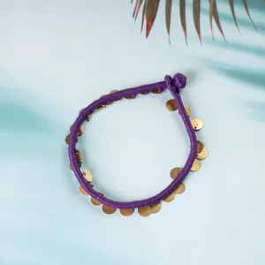Handcrafted Patwa Thread & Sequin Work Anklet 32