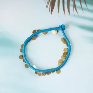 Handcrafted Patwa Thread & Sequin Work Anklet