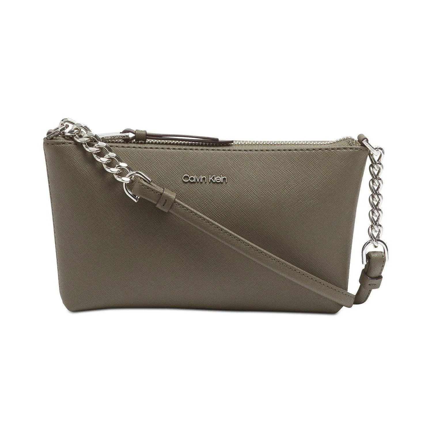 Hayden Saffiano Leather Chain Crossbody