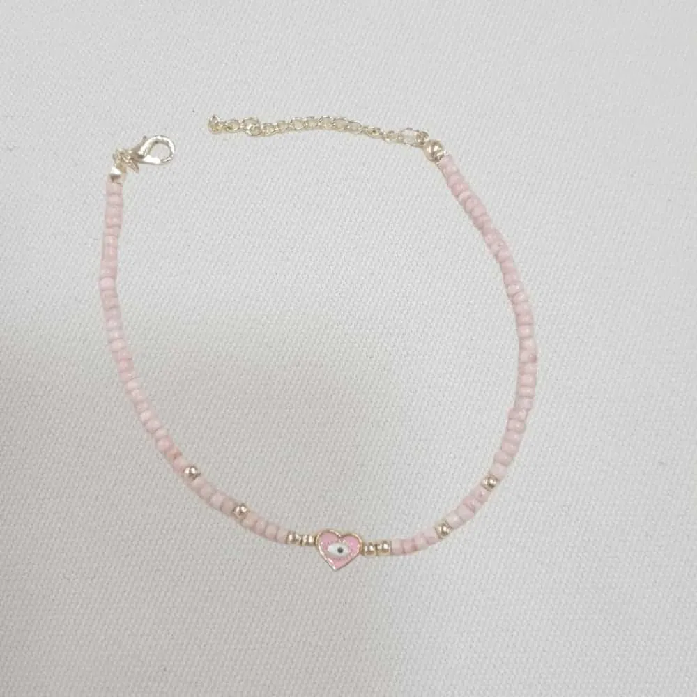 Heart Blue Eye Anklet 2