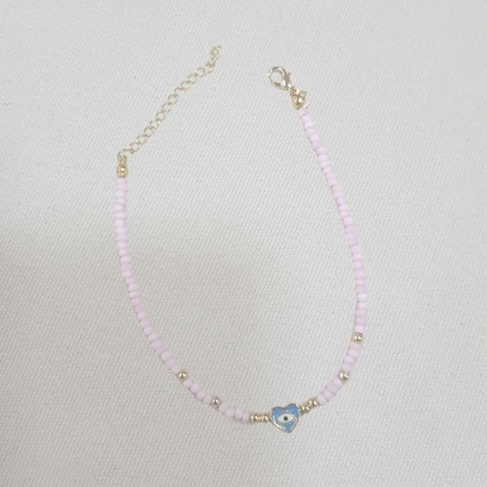 Heart Blue Eye Anklet 2