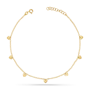 Heart Station Chain Anklet