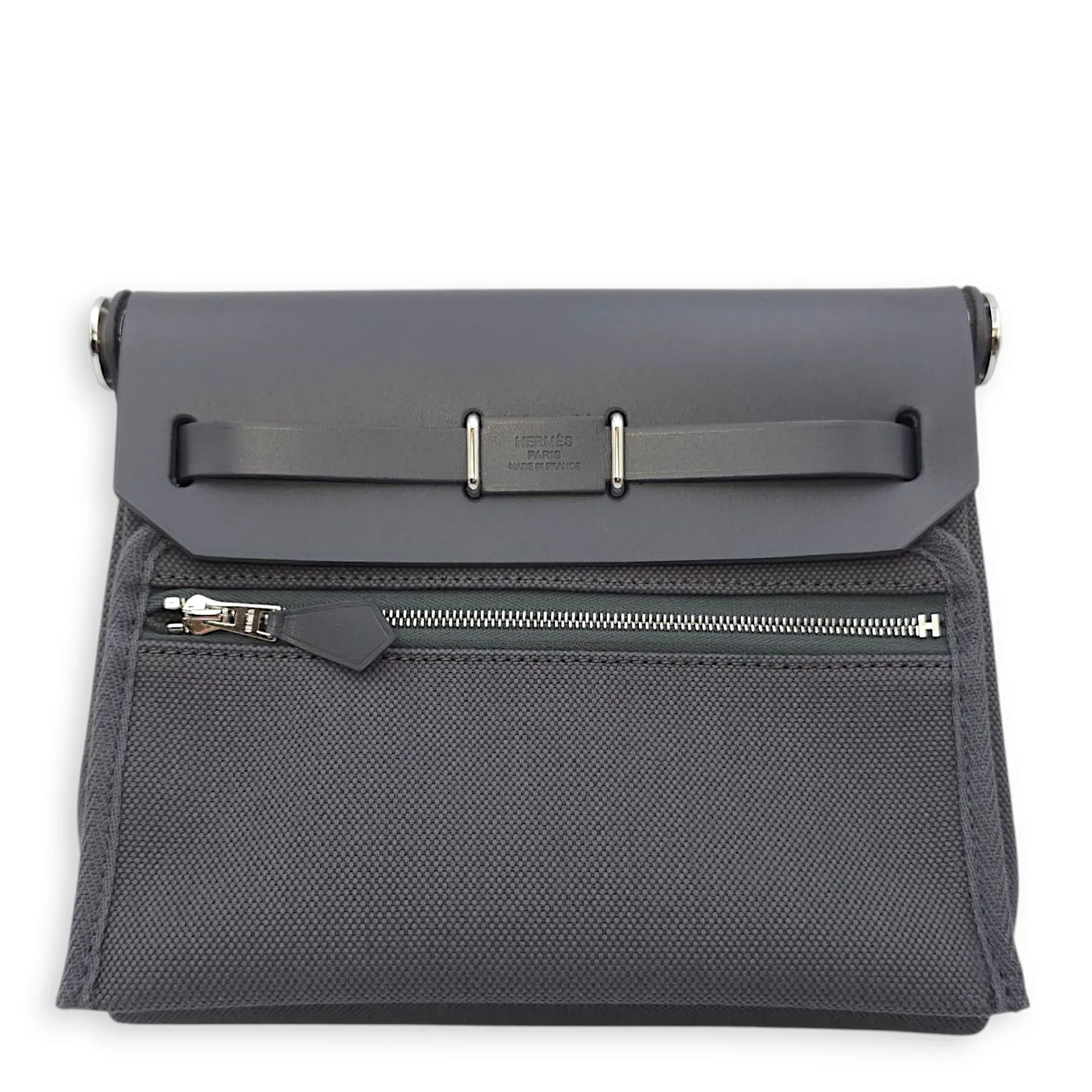 Herbag Mini Ardoise in Vache Hunter/Toile, Palladium hardware