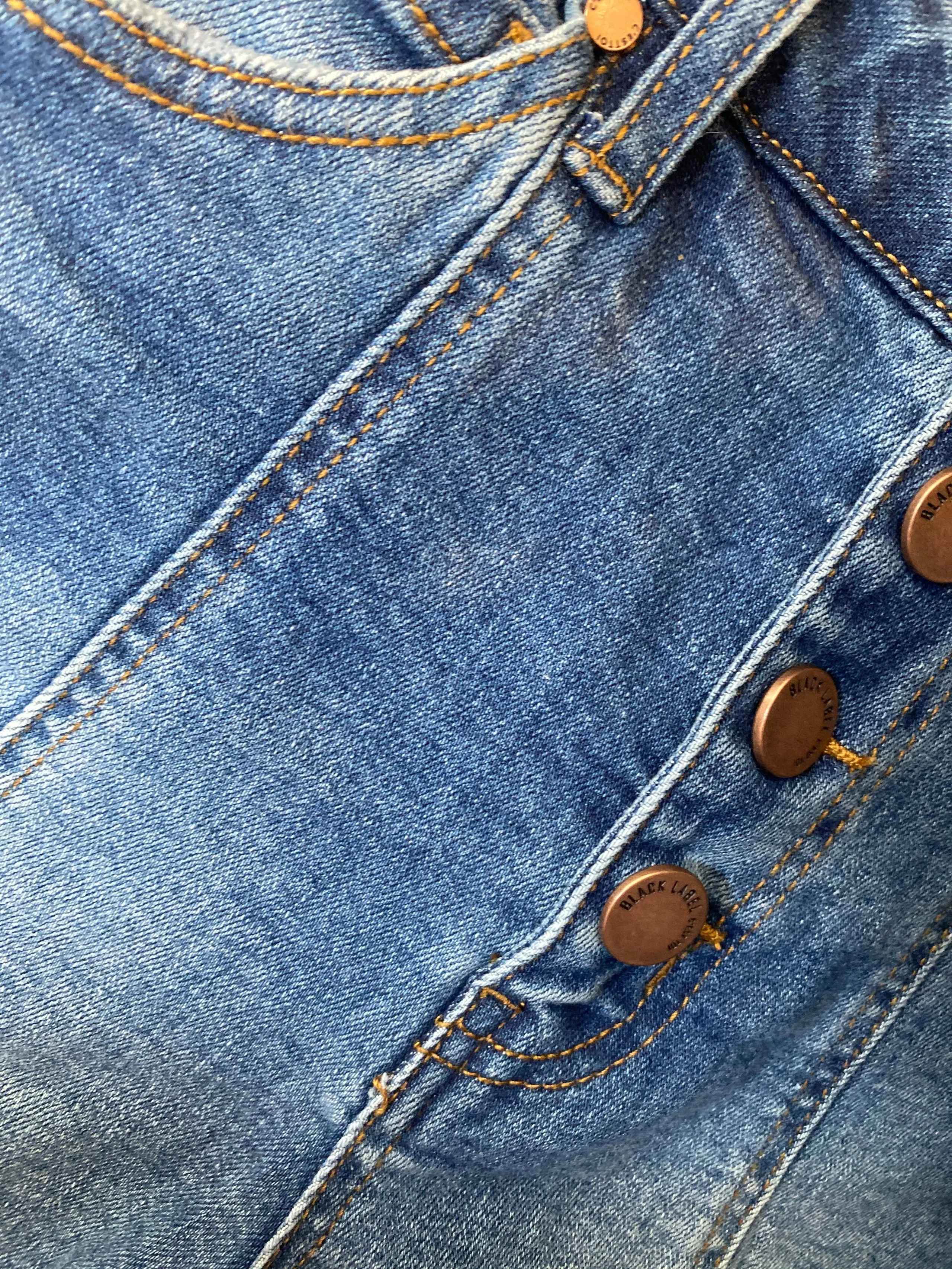 High Rise Button Down Shorts