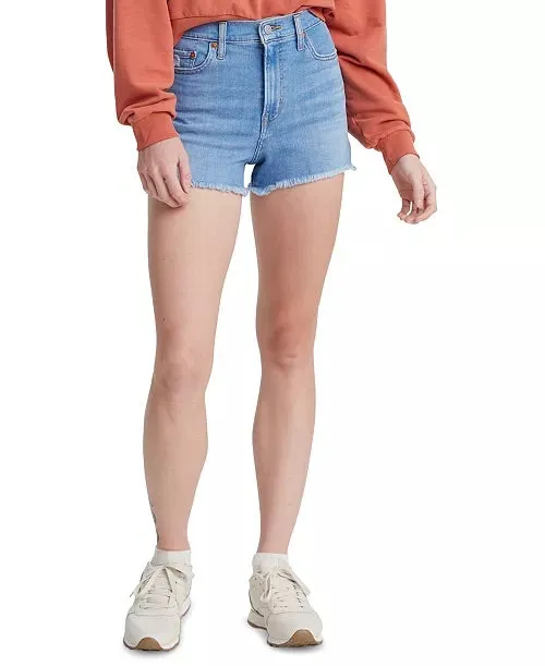 High Rise Denim Shorts